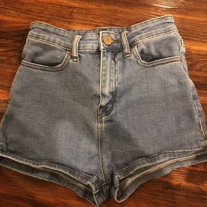 BDG high-waisted denim shorts